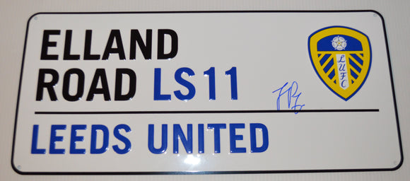 Joel Piroe hand signed autographed Elland Road Street Sign Leeds United