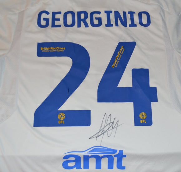 PROOF Georginio Rutter hand signed Leeds United 2023 2024 shirt jersey b