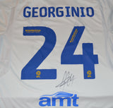 PROOF Georginio Rutter hand signed Leeds United 2023 2024 shirt jersey b