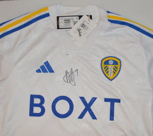 Patrick Bamford hand signed Leeds United 2023 2024 shirt jersey
