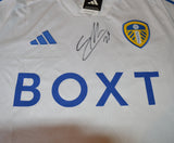 Willy Gnonto hand signed Leeds United 2023 2024 shirt jersey b