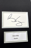 Brian May Queen Hand Signed Music Photo Mount Autograph