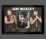 Framed Jon Moxley Hand Signed Wrestling Photo WWE AEW JSA