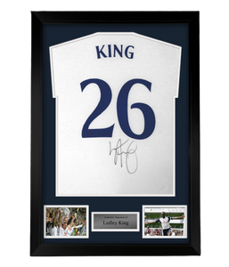 FRAMED Ledley King hand signed Tottenham Hotspur autographed T-Shirt Spurs