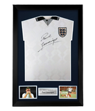 FRAMED Paul Gascoigne hand signed World Cup 1990 England autographed shirt
