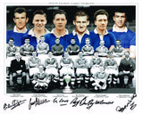 FRAMED 1954 1955 Multi Signed League Winners Photo autographed Chelsea PROOF