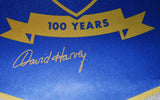 David Harvey Hand Signed Leeds United Centenary Pennant Autograph