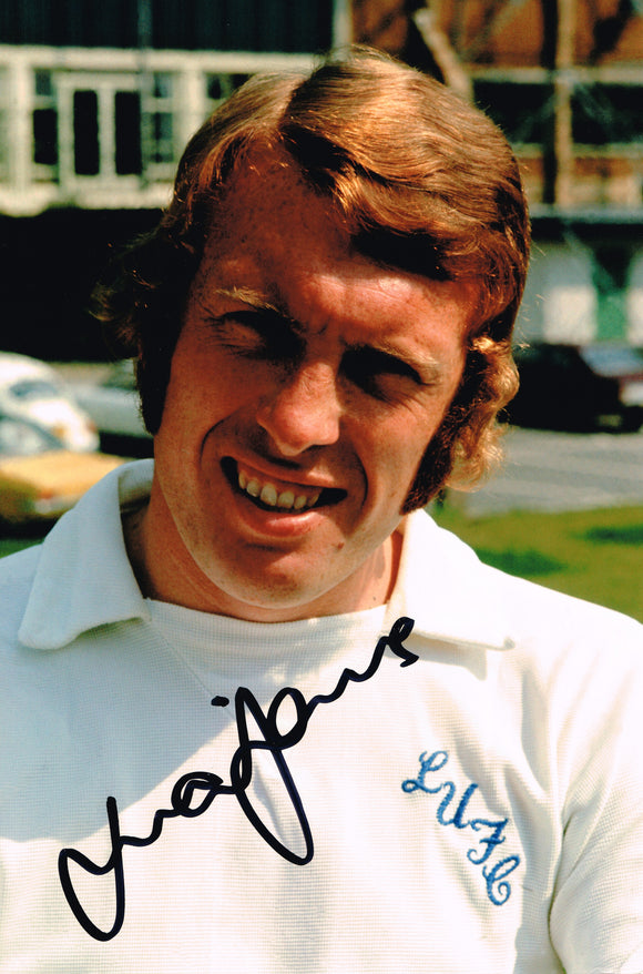 Mick Jones hand signed autographed photo Leeds United