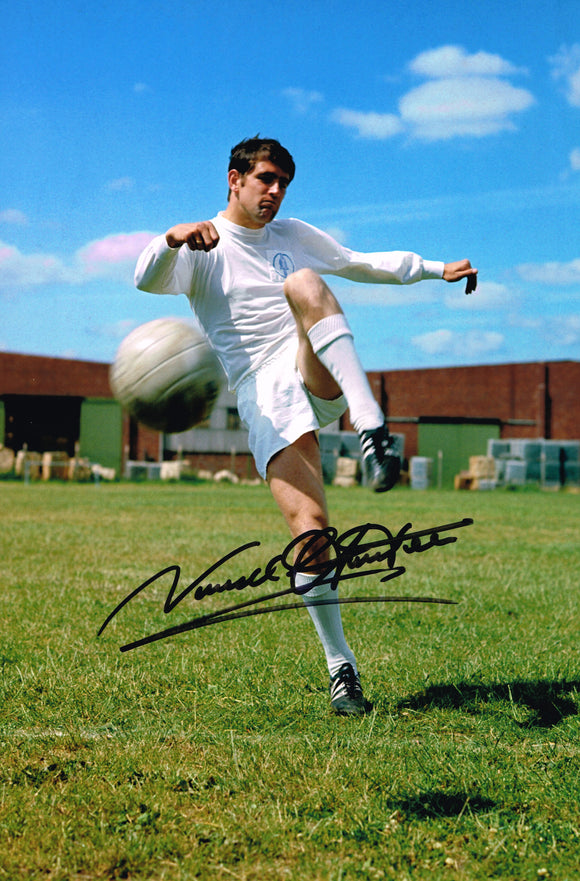 Norman Hunter hand signed autographed photo Leeds United