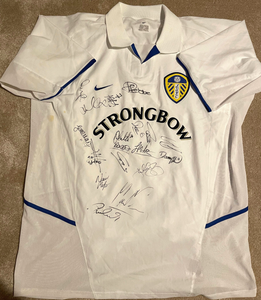 2003 Signed Player Issue Multi Signed White Leeds United Shirt Autograph