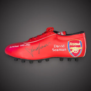 David Seaman Hand Signed Football Boot Arsenal Autographed Boot