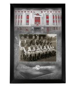 FRAMED 1971 hand signed autographed Arsenal Highbury Photo