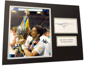 Gjanni Alioski Hand Signed Leeds United Centenary Promotion Photo Mount