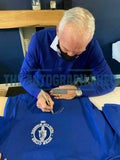 Gift Boxed 1968 Fairs Cup Eddie Gray Signed Blue Leeds United shirt