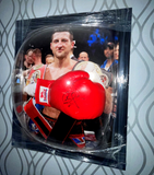 Framed Carl Froch Hand Signed Boxing Glove