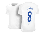Allan Clarke hand signed with proof autographed Leeds United 1972 FA Cup t-shirt