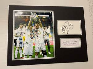Kalvin Phillips Hand Signed Leeds United Centenary Promotion Photo Mount