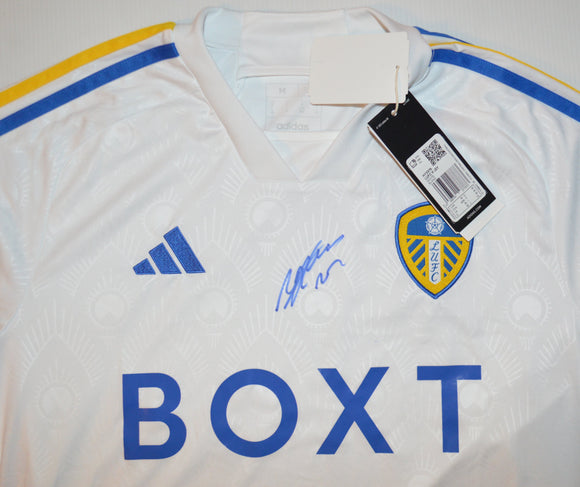 Archie Gray hand signed Leeds United 2023 2024 shirt jersey c