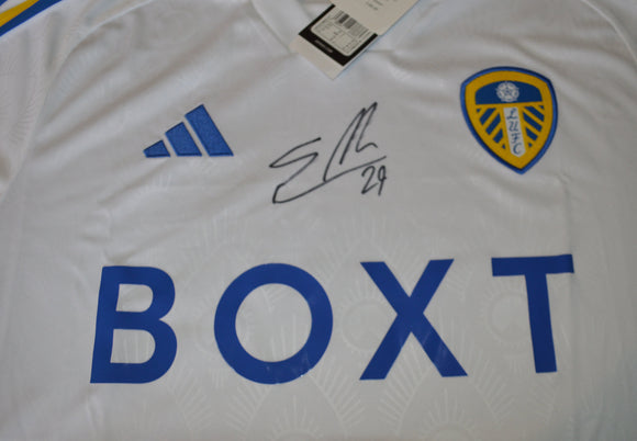 Willy Gnonto hand signed Leeds United 2023 2024 shirt jersey a
