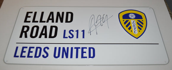 Georginio Rutter hand signed autographed Elland Road Street Sign Leeds United b