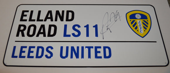 Georginio Rutter hand signed autographed Elland Road Street Sign Leeds United