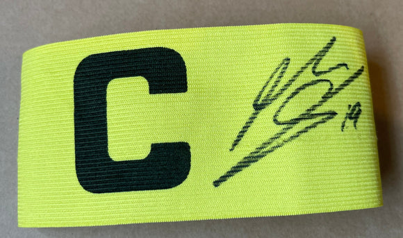 Pablo Hernandez hand signed Captain's Armband Leeds United