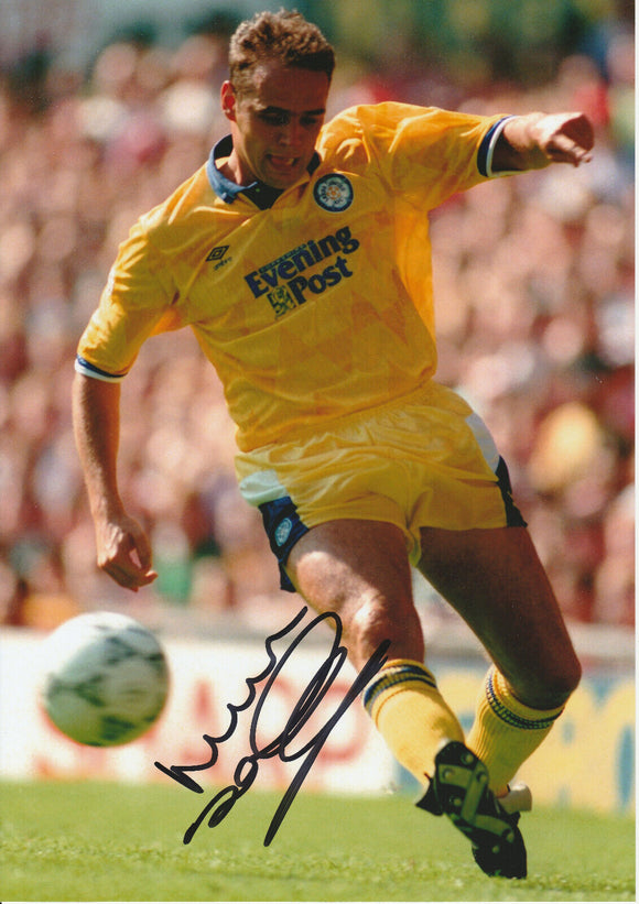 Mel Sterland hand signed autographed photo Leeds United 1992