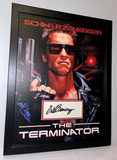 FRAMED Arnold Schwarzenegger hand signed photo display autograph The Terminator