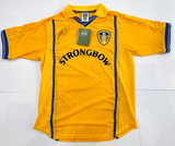 Gary Kelly Hand Signed 2001 Away Shirt Leeds United Champions League