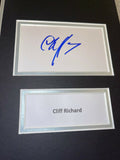 Cliff Richard Hand Signed Music Photo Mount Autograph