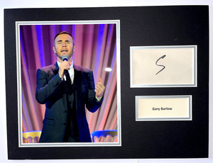 Gary Barlow Hand Signed Music Photo Mount Autograph Take That