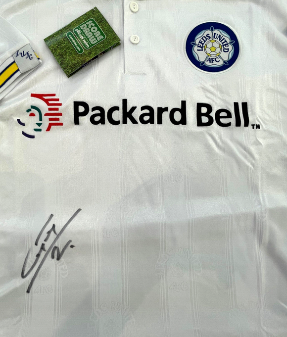 Gary Kelly Hand Signed 1997 Home Shirt Leeds United COA Photo Proof