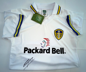 Gary Kelly Hand Signed 1998 Home Shirt Leeds United COA Photo Proof