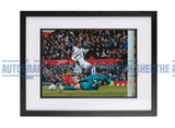 Jermaine Beckford Hand Signed FA Cup Goal Old Trafford Photo COA Proof Leeds United