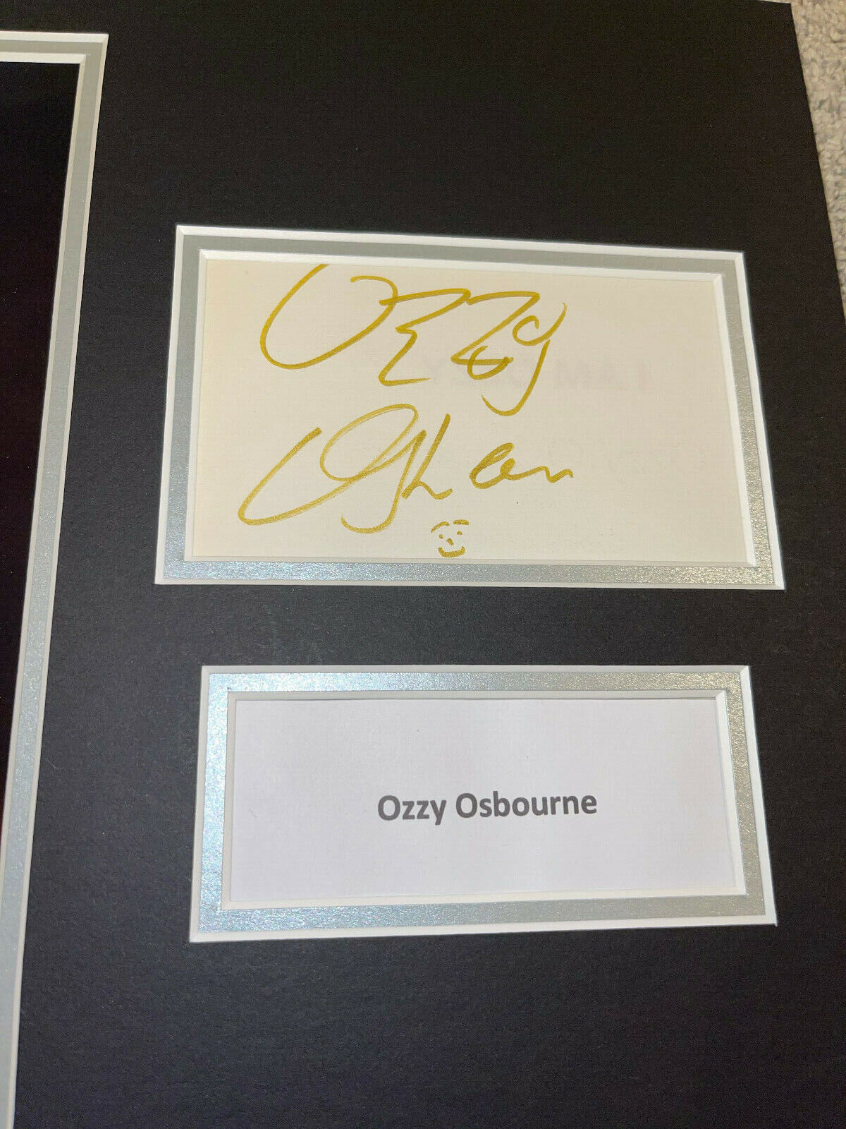 Ozzy Osbourne Hand Signed Music Photo Mount Black Sabbath