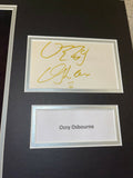 Ozzy Osbourne Hand Signed Music Photo Mount Black Sabbath Autograph C