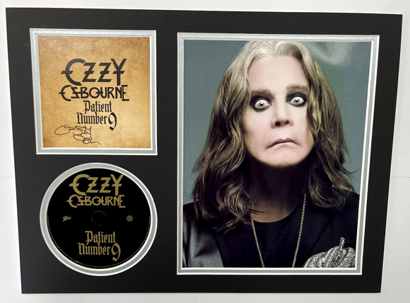 Ozzy Osbourne Hand Signed Music Photo Mount Black Sabbath Autograph B