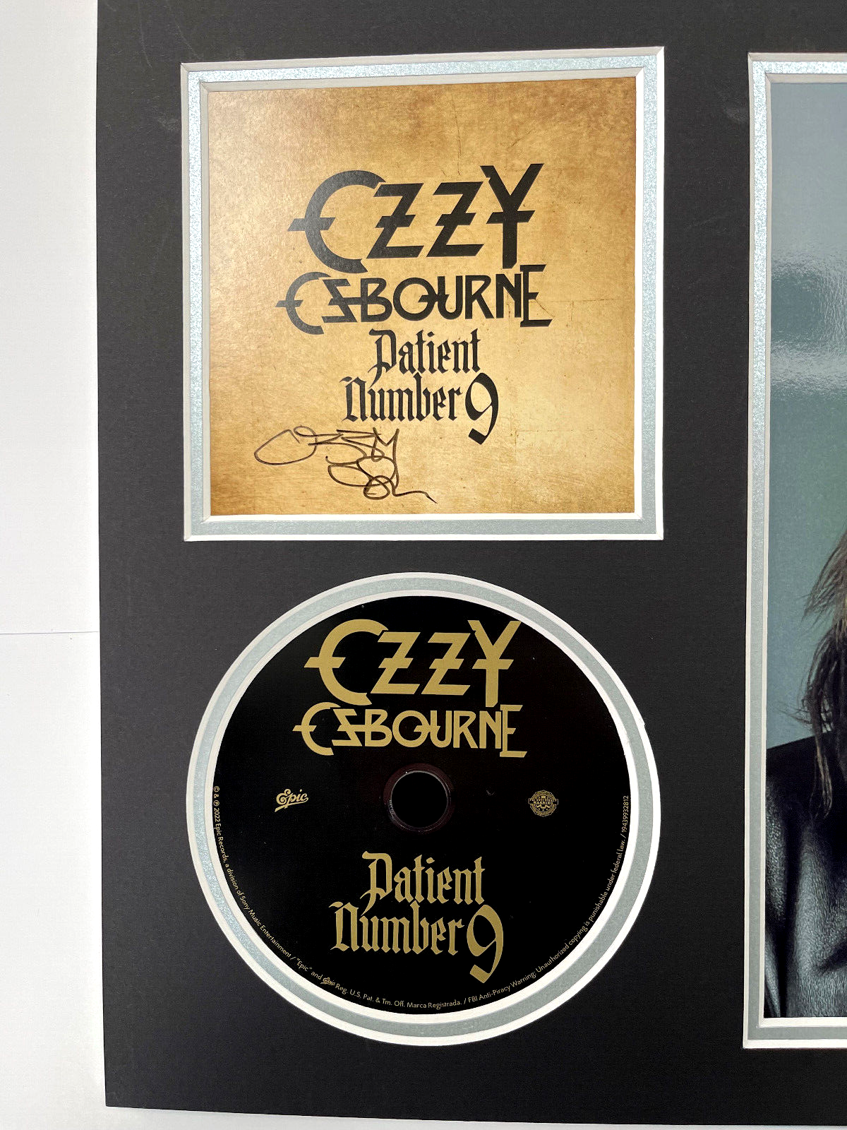 Ozzy Osbourne Hand Signed Music Photo Mount Black Sabbath Ozzy Osbourne Hand Signed Music Photo Mount Black Sabbath