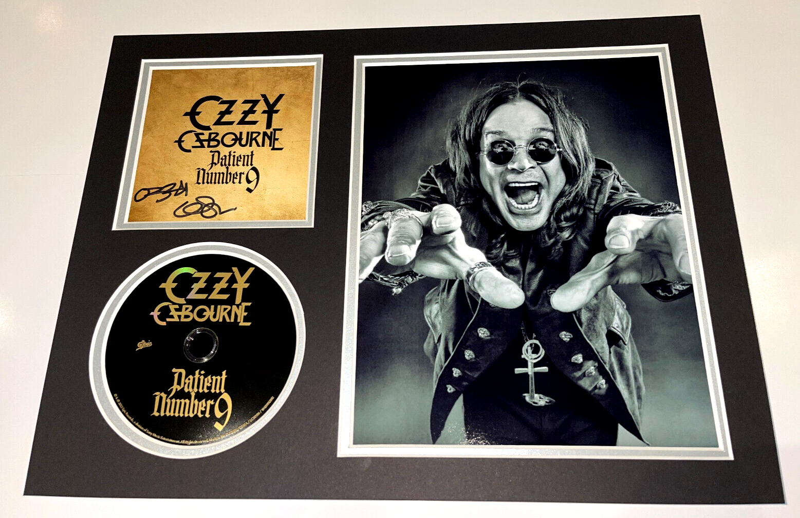 Ozzy Osbourne Hand Signed Music Photo Mount Black Sabbath Ozzy Osbourne Hand Signed Music Photo Mount Black Sabbath