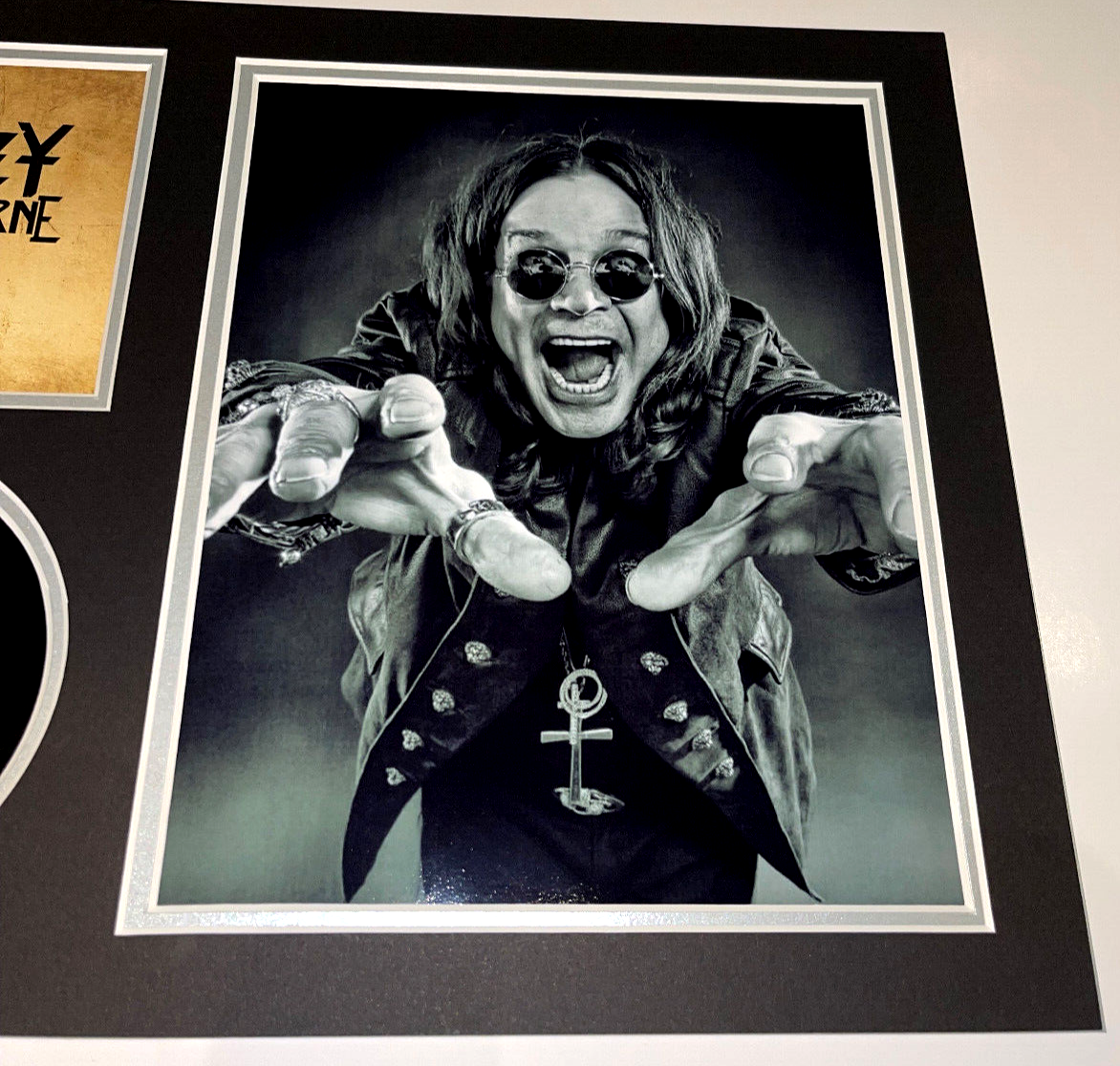 Ozzy Osbourne Hand Signed Music Photo Mount Black Sabbath