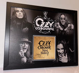 FRAMED Ozzy Osbourne hand signed photo display autograph Patient 9