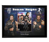 Framed Roman Reigns Hand Signed Wrestling Photo WWE WWF JSA