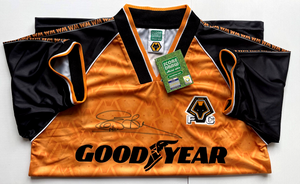 1996 Wolves hand signed Steve Bull shirt autographed Wolverhampton Wanderers