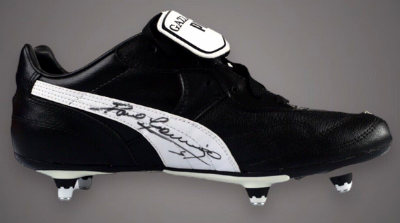 Paul Gazza Gascoigne Signed Football Boot England Spurs Newcastle Autograph