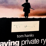 FRAMED Tom Hanks hand signed photo display autograph Saving Private Ryan