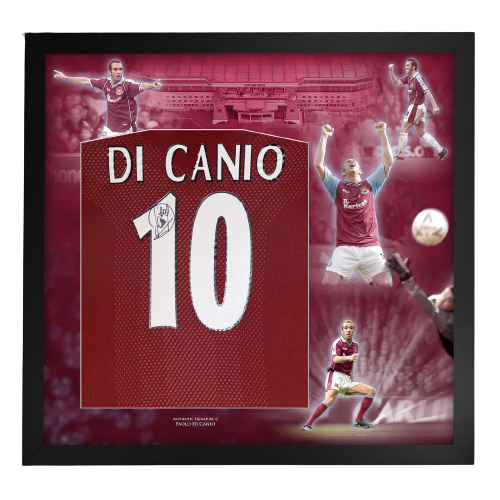 PREMIUM FRAMED Paulo Di Canio hand signed shirt autographed West Ham United Utd
