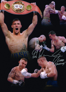 Josh Warrington Hand Signed Montage Photo Leeds Warrior