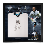 PREMIUM FRAMED Paul Gascoigne hand signed Euro 1996 England shirt autographed