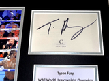 Tyson Fury Boxing hand signed autographed Photo Mount