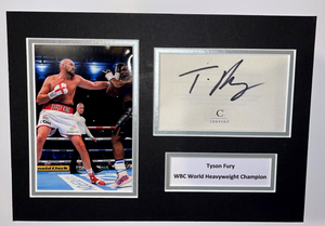 Tyson Fury Boxing hand signed autographed Photo Mount
